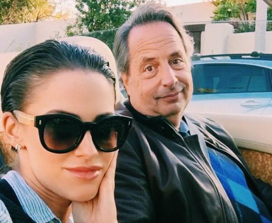Leslie Lovitz's brother, John Lovitz, and actress Jessica Lowndes in their publicity stunt. 